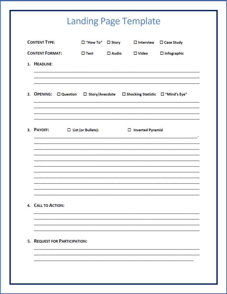 Landing Page Template